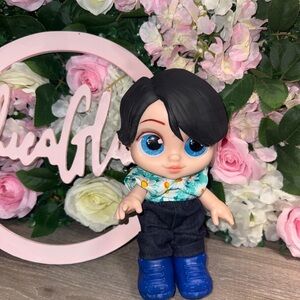 Saja boys Doll in Floral Top & Blue Boots
